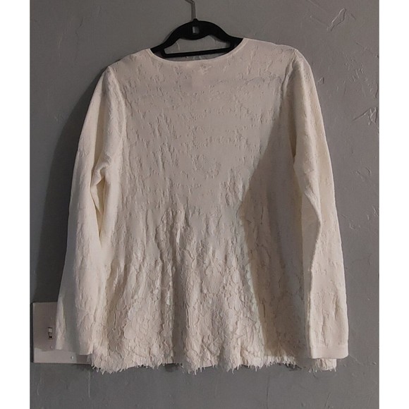 Chico's  Tops Blouse Sweater, Crochet, Cotton, Nilon, Rayón. Pretty, Spandex. - Picture 4 of 9